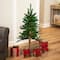 3ft. Pre-Lit Alpine Artificial Christmas Tree, Multicolor Lights